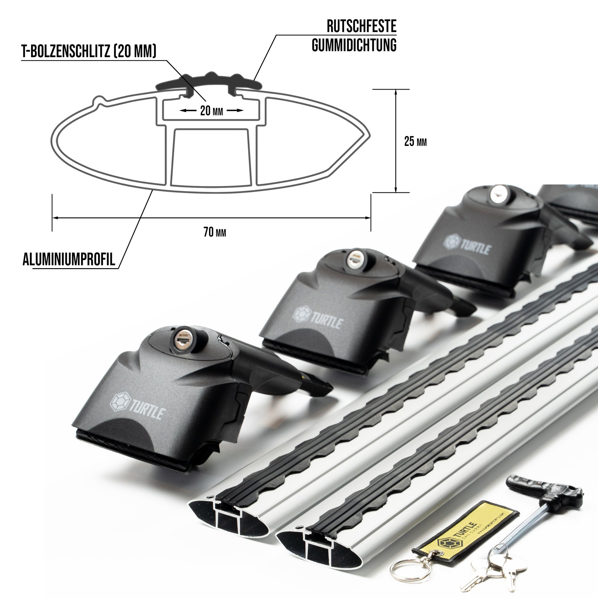 Portaequipajes de techo para Audi A6 Avant Combi IV (C7 | 4G) 2011-2018 lacado negro - Imagen 8 de 12