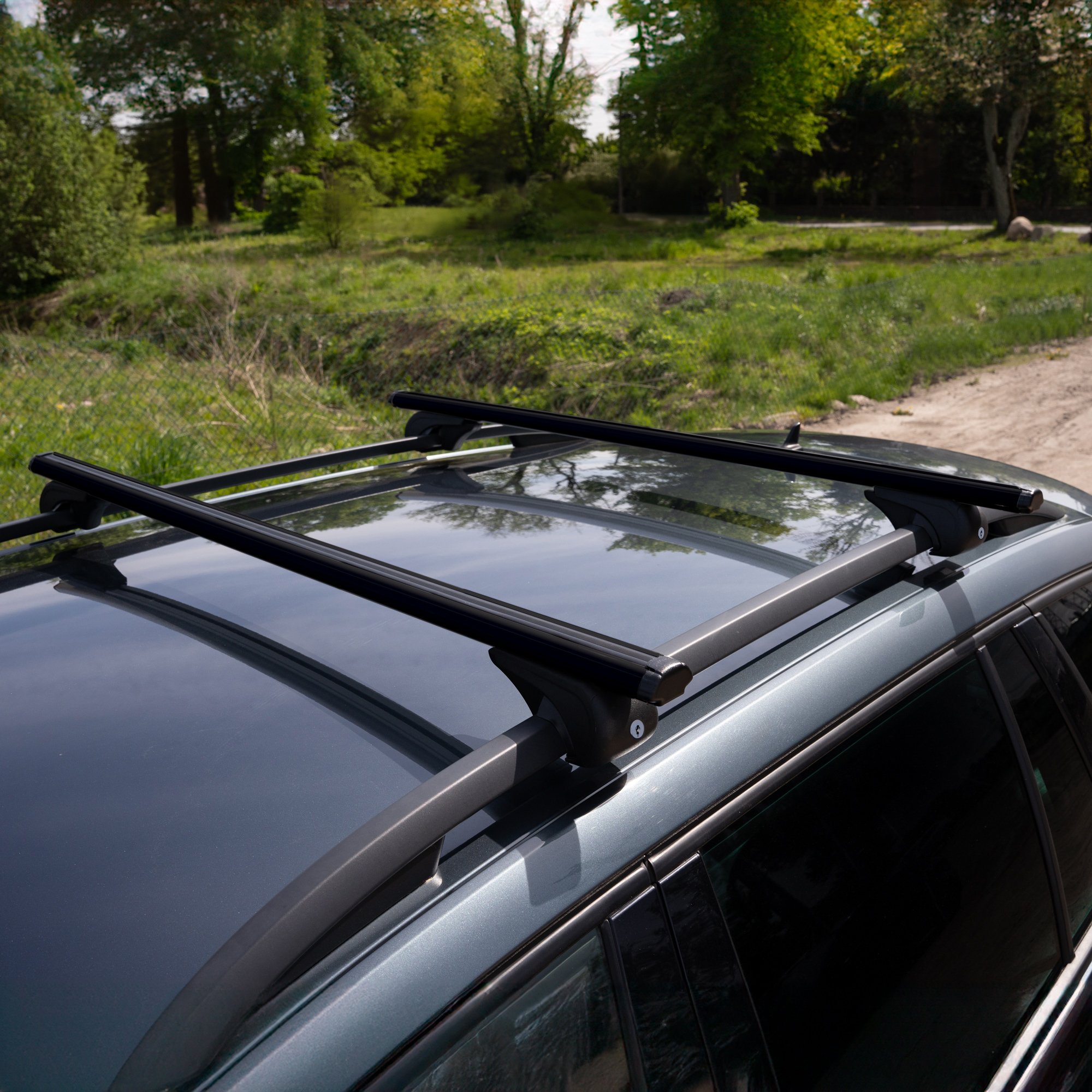 Roof Rack for Volkswagen VW Atlas I (CA1) 2016- Painted Black ...
